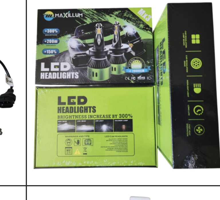 Luceria led Multivoltaje en h7,h8,h9,h11  Para modelo h4