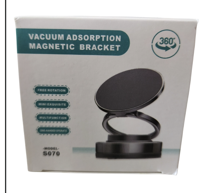 Porta celular con ventosa y sistema imantado, giratorio en 360 buen iman