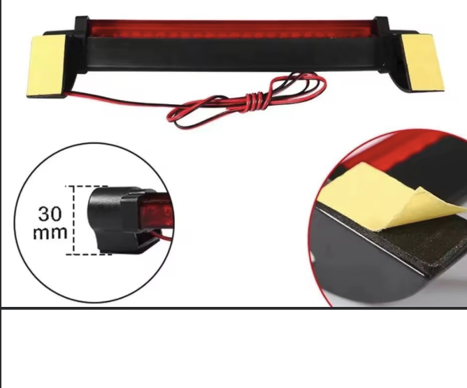Tercera luz de freno led roja 12volt 20 led